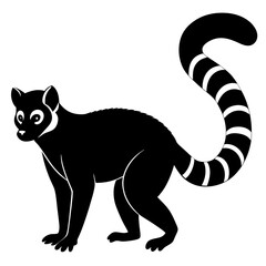 Lemur silhouette