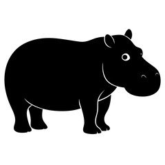 Hippopotamus silhouette