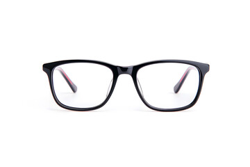 Fototapeta premium Classic, black-rimmed eyeglasses mock up isolated on white background