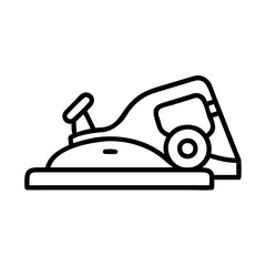 handheld planer icon, handheld planer line art - simple line art of handheld planer, perfect for handheld planer logos and icons and themed design 