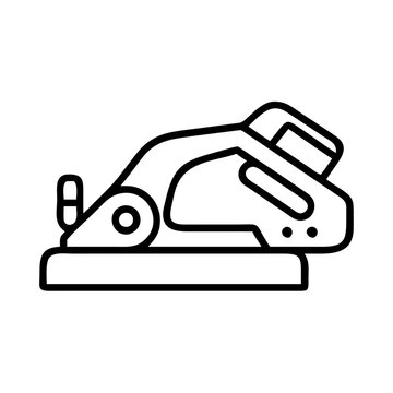black outline electric planer tool clip art preview