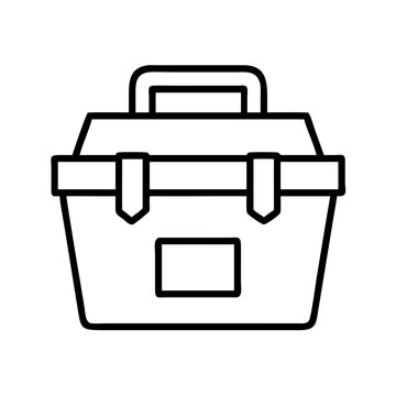 recommend clip art: portable toolbox icon, portable toolbox line art - simple line art of portable toolbox, perfect for portable toolbox logos and icons and themed design 