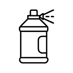 spray paint can icon, spray paint can line art - simple line art of spray paint can, perfect for spray paint can logos and icons and themed design 