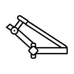 tile cutter icon, tile cutter line art - simple line art of tile cutter, perfect for tile cutter logos and icons and themed design 