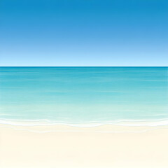 Summer Beach Background Illustration