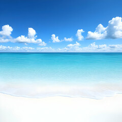 Obraz premium Serene Beach Background Illustration