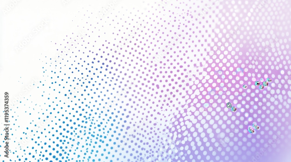 Poster soft pastel lilac transitions into soothing powder blue, creating a tranquil gradient background