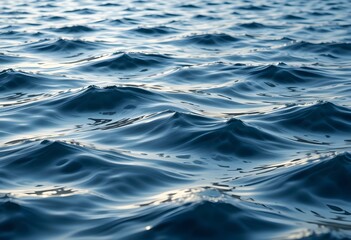 Naklejka premium Texture of soft waves on a lake, with reflections