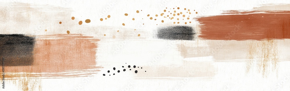 Poster Abstract pencil strokes create a gradient of muted colors with elegant touches highlighting artistic expression in modern design
