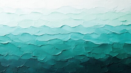 Obraz premium subtle grainy gradient transitioning from light aqua to deep ocean green, evoking a smooth noise texture perfect for backgrounds or aquatic-themed design elements