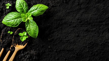 Small vegetable garden with companion planting techniques, ecofriendly gardening method