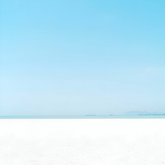 Fototapeta premium Serene Beach Minimalist Background