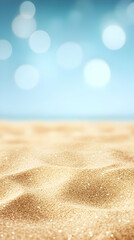 Golden Sand Beach Background Illustration