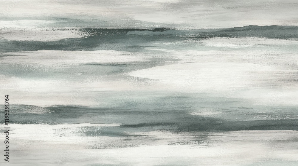 Aufkleber elegant pencil strokes create a soothing abstract composition in muted mint and gray hues with subtl