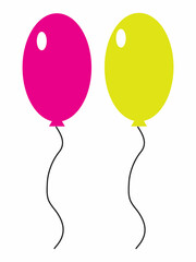illustration of a colorful balloons