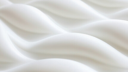 Obraz premium Smooth white waves create serene and calming texture, ideal for backgrounds