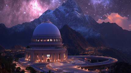 Obraz premium night sky observation, science topics