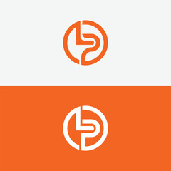 LP letter Logo Design with Creative Modern vector icon template
