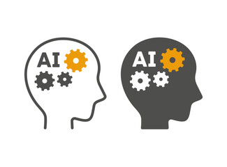 AI 人工知能のイメージ ベクターイラスト