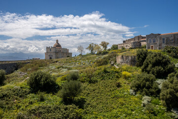 Fototapeta premium Old Cathedral (Duomo Vecchio), Milazzo, Sicily, Italy
