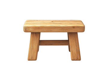 Rustic Wooden Stool with Simple Design Perfect for Minimalist Decor