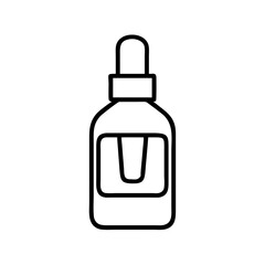 varnish bottle icon, varnish bottle line art - simple line art of varnish bottle, perfect for varnish bottle logos and icons and themed design 