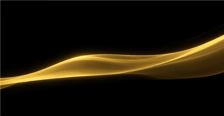 Abstract golden light motion line © Queality Full
