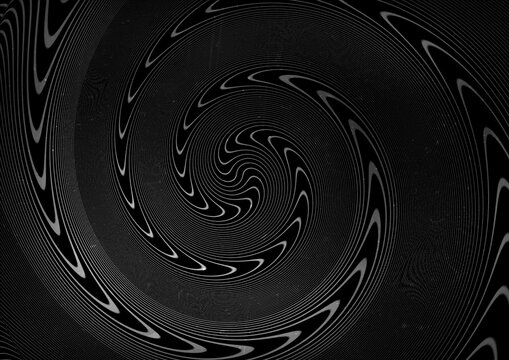 Black and White Spiral Texture  Abstract Geometric Background