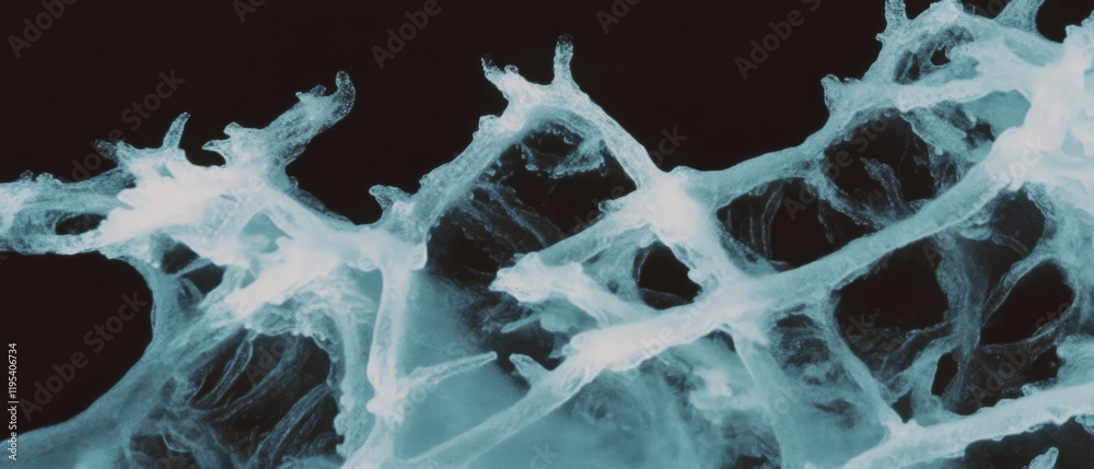 Poster Exploration of intricate structures in a translucent medium captured under macro lens