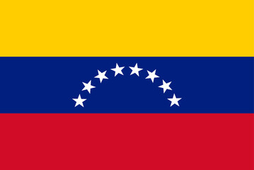 Bandera de Venezuela con estrellas
