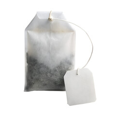 Tea bag isolated on transparent background