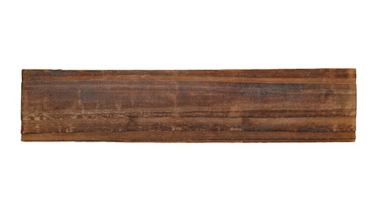 Wood plank isolated on white