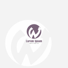 W Logo Letter W Logo Creative White Space Negitive Space DesignW Logo Letter W Logo Creative White Space Negitive Space Design