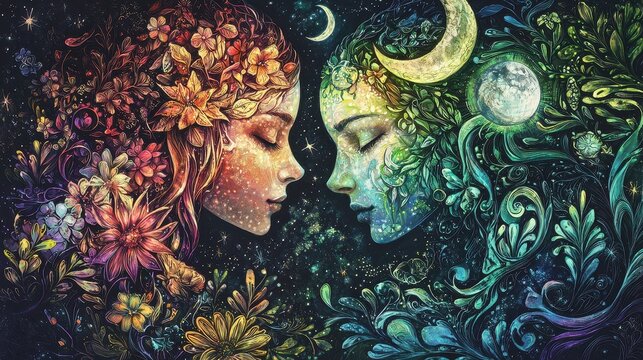 Spring Equinox Celestial Design