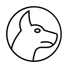 Military Dog Icon Design