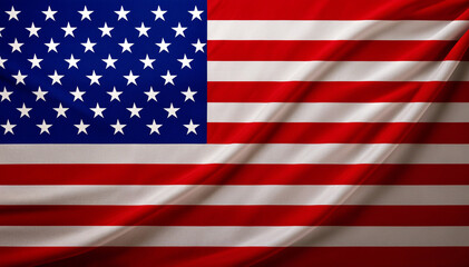 a rippling United States flag red white and blue.