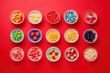 Vibrant Display of Various Asian Dishes