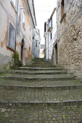 View of Carpinone, a small village in the province of Isernia, Molise