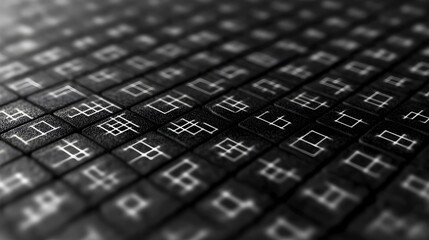 A long hallway with green lights on the walls