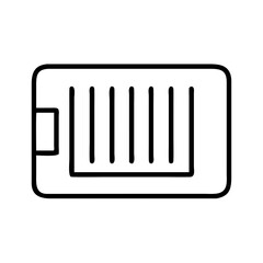 barcode icon, barcode line art - simple line art of barcode, perfect for barcode logos and icons and themed design 