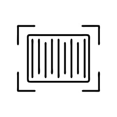 barcode icon, barcode line art - simple line art of barcode, perfect for barcode logos and icons and themed design 