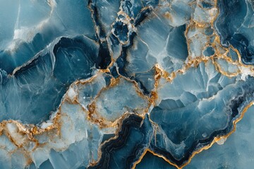 Fototapeta premium Discover Intricate Patterns of Cracked Blue Ice