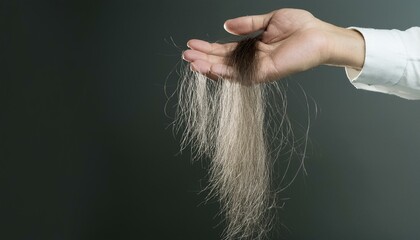 A symbolic image of hair loss as it occurs