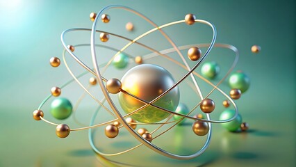 Abstract Atomic Structure With Golden Orbits and Green Spheres science