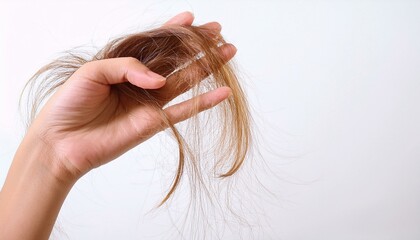 A symbolic image of hair loss as it occurs