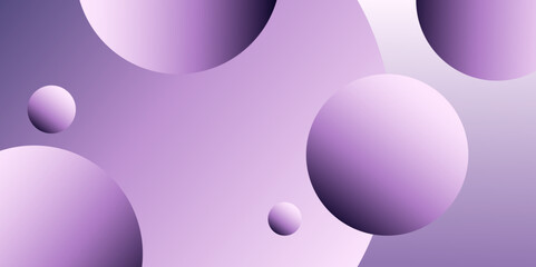 Abstract bubbles background with gradient color. Round gradient templates with soft texture and light colors. Applicable for design cover, social media, wallpaper, poster.