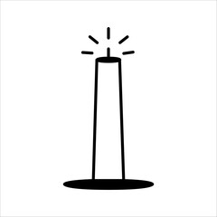 PrintCandle icon, logo isolated on white background