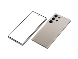 Samsung Galaxy S24 Ultra Titanium Gray Lying Position