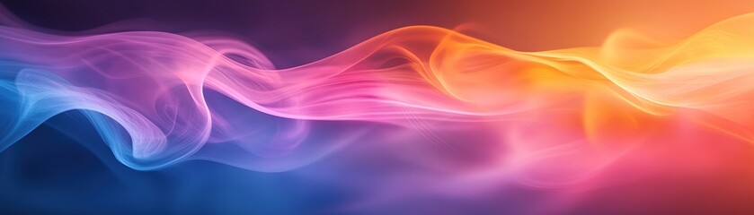 Dynamic colorful smoke waves abstract art digital background vibrant environment artistic viewpoint conceptual design