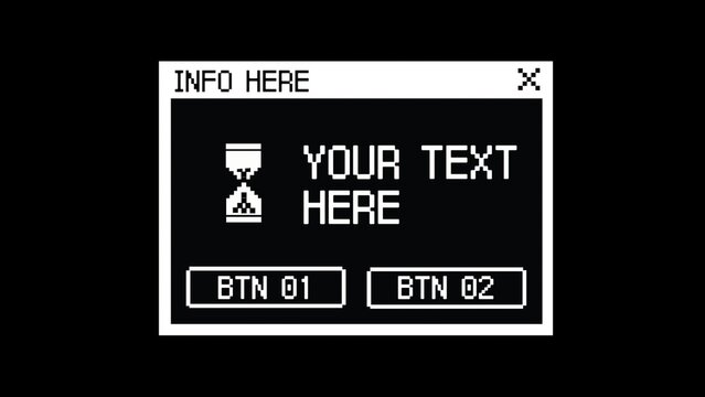 Old School Retro Computer Pop Up Timer